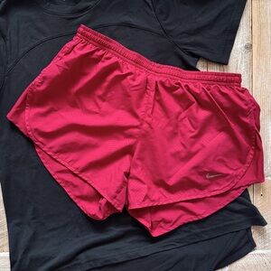 Nike Women's Hot Pink Dri-Fit Running Drawstring Shorts